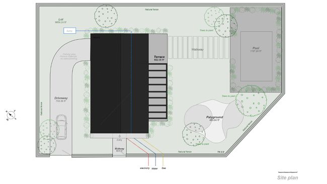 Site plan by Cedreo