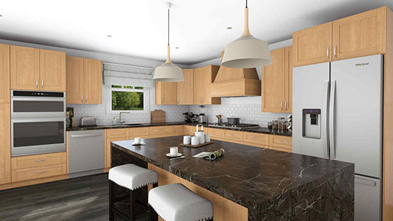 Materiales Cedreo para superficies de cocina